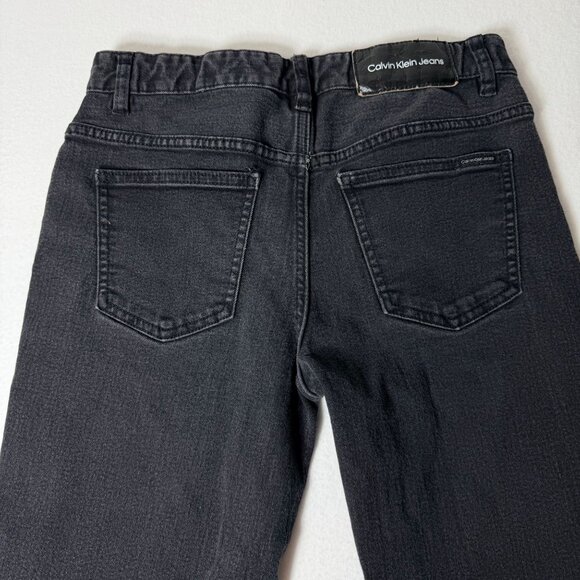 Calvin Klein Jeans Slim Straight Womens Size 16 Dark Wash Stretch Denim - Picture 12 of 14